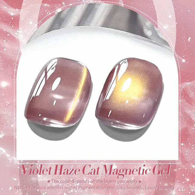 Born Pretty Pink Cat Magnetic Gel Polish Violet Haze MY45 (10ml)