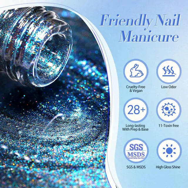 Born Pretty Polaris 9D Cat Magnetic Nail Gel Polish MY32 (10ml)