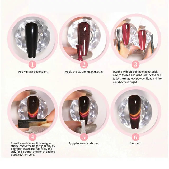 Born Pretty Polaris 9D Cat Magnetic Nail Gel Polish MY33 (10ml)