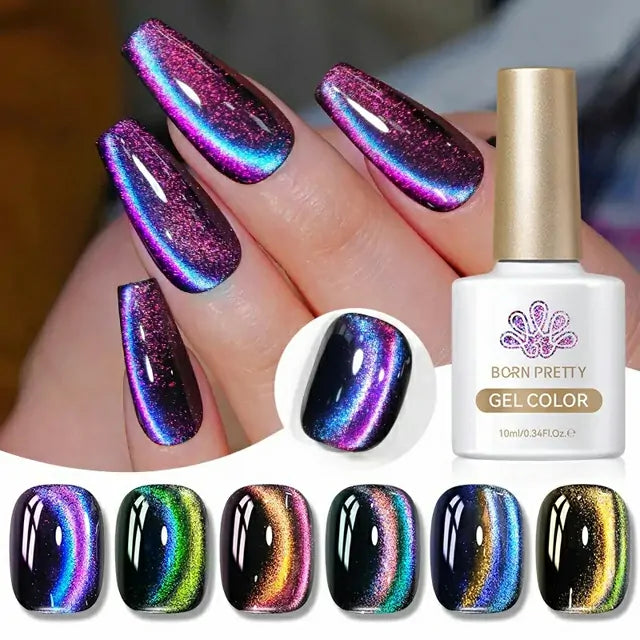 Born Pretty Polaris 9D Cat Magnetic Nail Gel Polish MY33 (10ml)