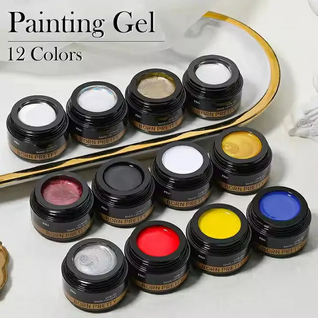 Born Pretty Pro Painting Gel (12 Colors)