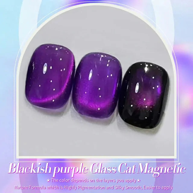 Born Pretty Purple Cat Magnetic Gel Polish Blackish Purple MY43 (10ml)