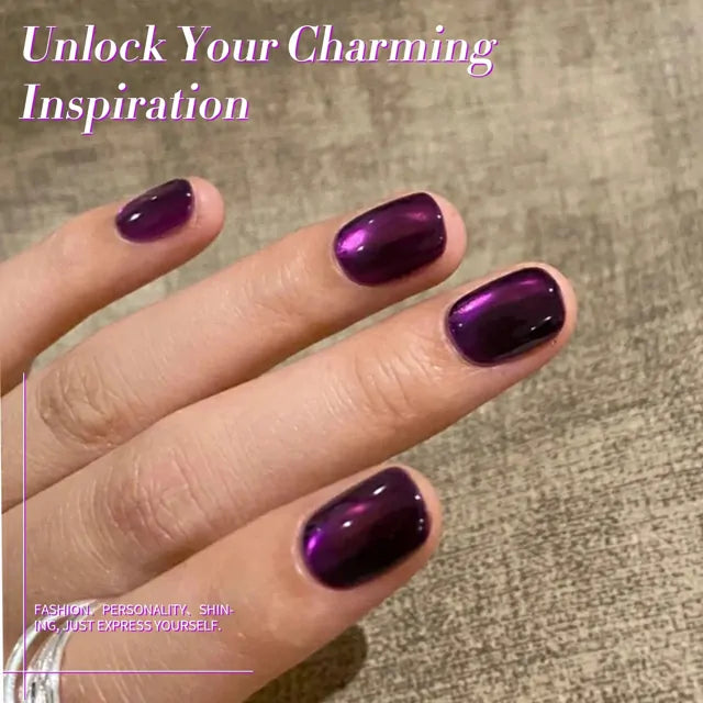 Born Pretty Purple Cat Magnetic Gel Polish Blackish Purple MY43 (10ml)