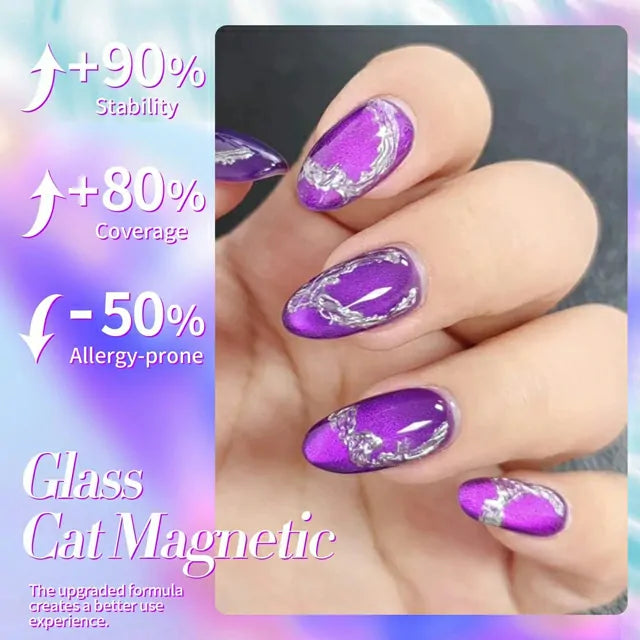 Born Pretty Purple Cat Magnetic Gel Polish Blackish Purple MY43 (10ml)