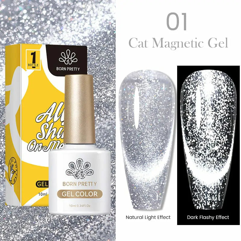 Born Pretty Reflective Cat Magnetic Gel Nail Polish 01 (10ml)