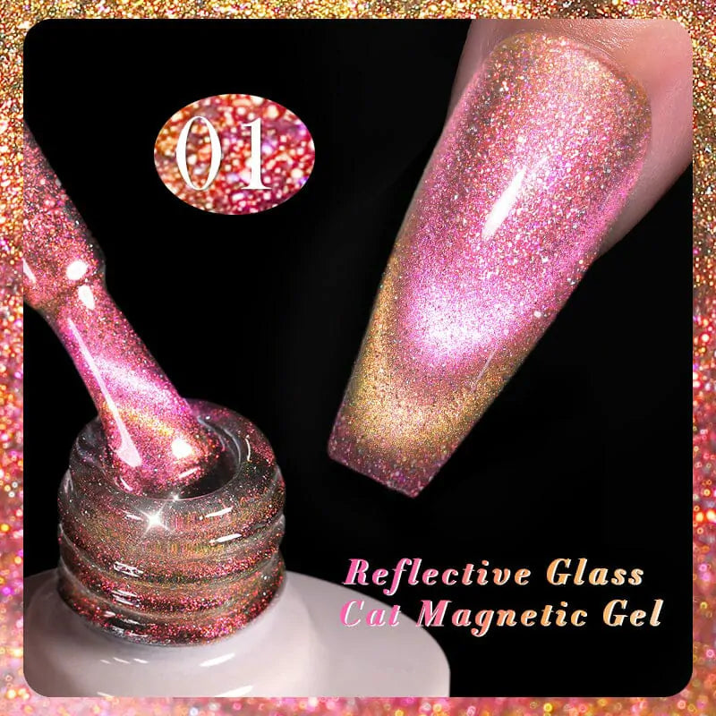 Born Pretty Reflective Glass Cat Magnetic Gel Polish RG01 (10ml)