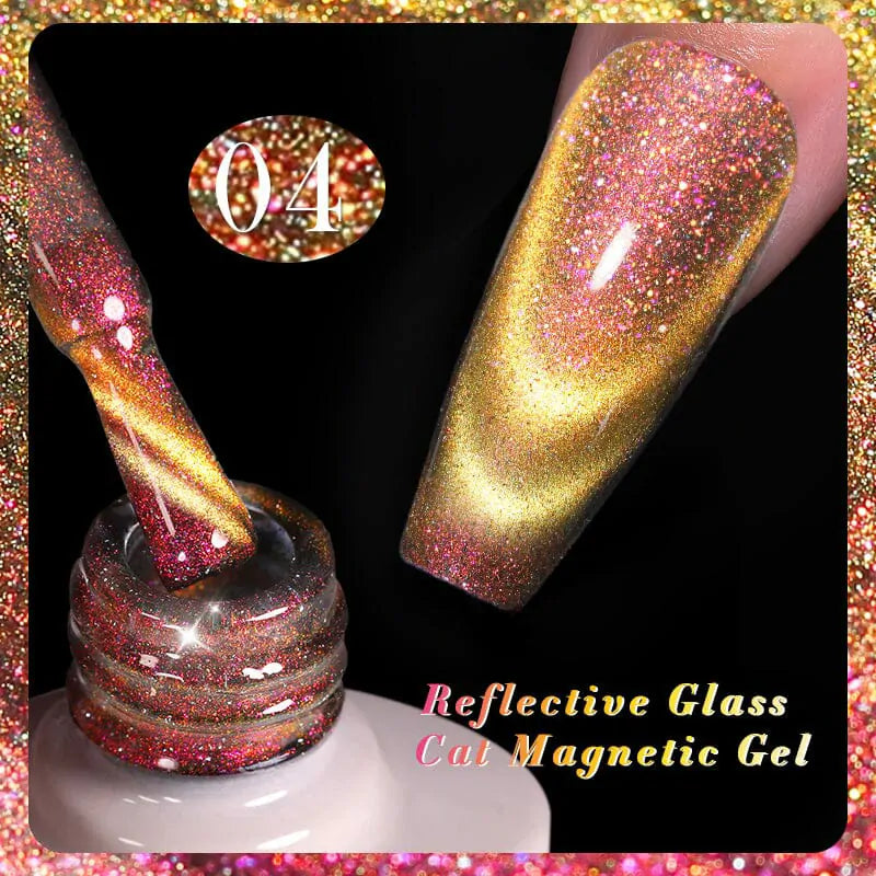 Born Pretty Reflective Glass Cat Magnetic Gel Polish RG04 (10ml)