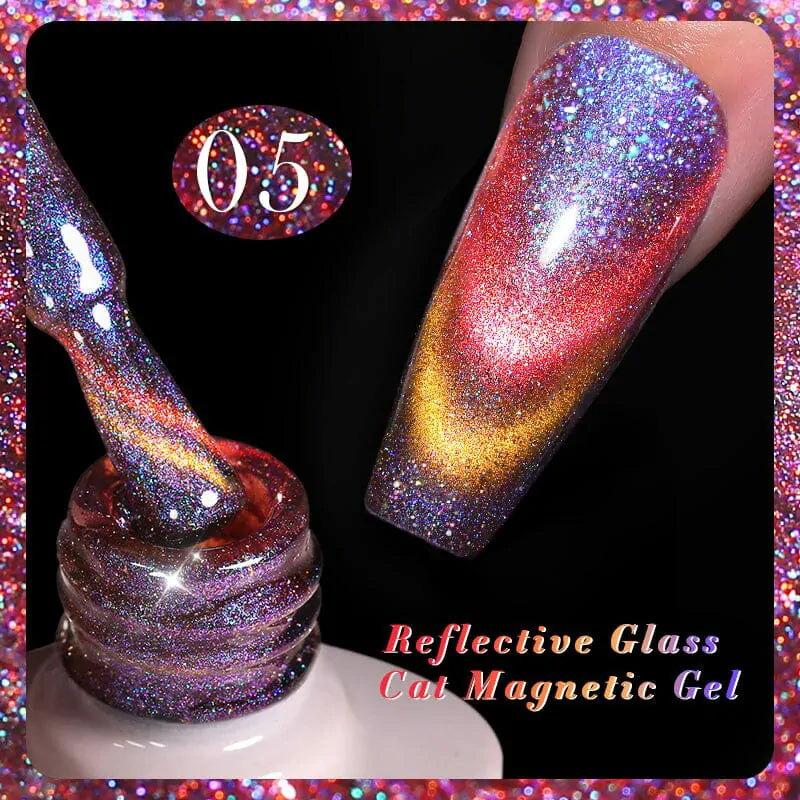 Born Pretty Reflective Glass Cat Magnetic Gel Polish RG05 (10ml)