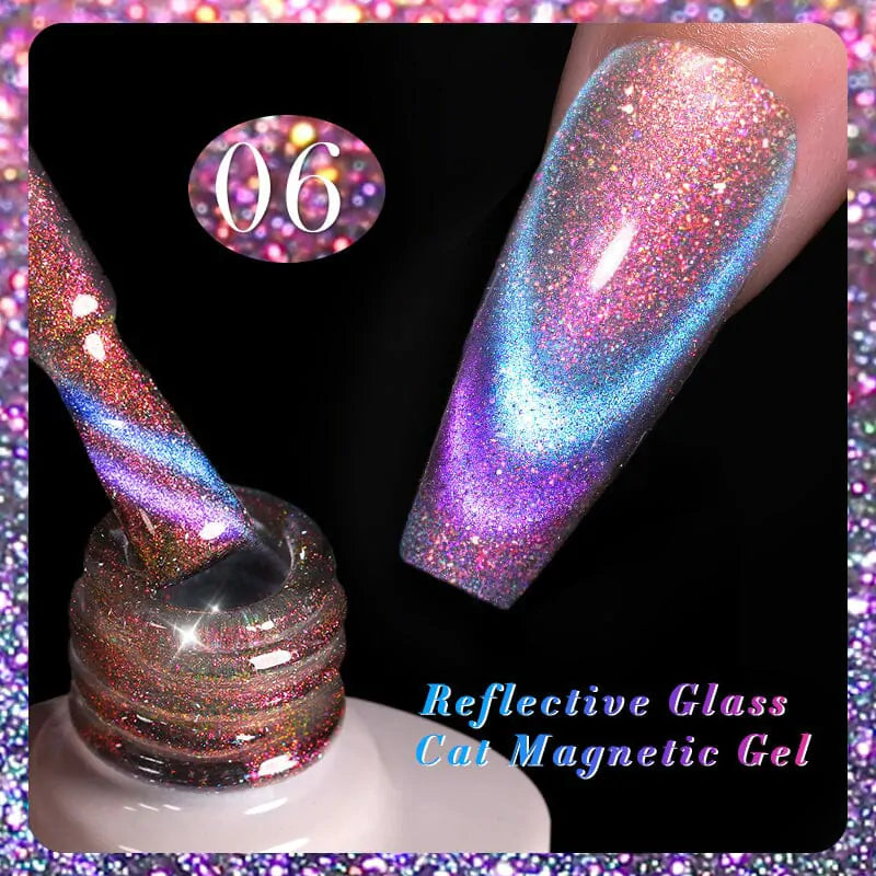 Born Pretty Reflective Glass Cat Magnetic Gel Polish RG06 (10ml)