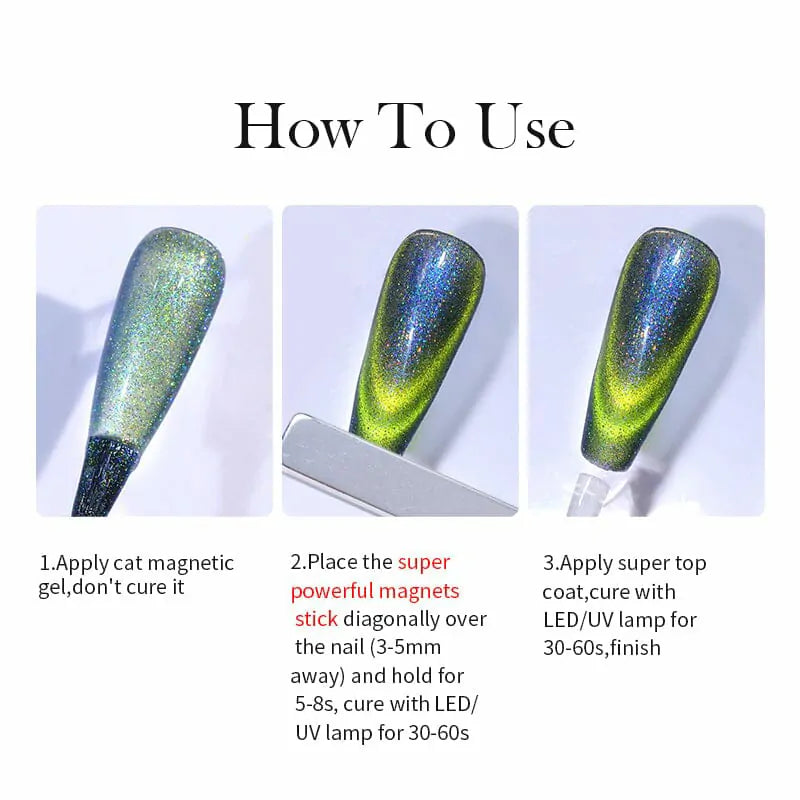 Born Pretty Reflective Glass Cat Magnetic Gel Polish RG06 (10ml)