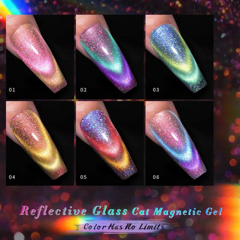 Born Pretty Reflective Glass Cat Magnetic Gel Polish RG06 (10ml)