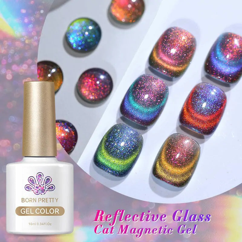 Born Pretty Reflective Glass Cat Magnetic Gel Polish RG06 (10ml)