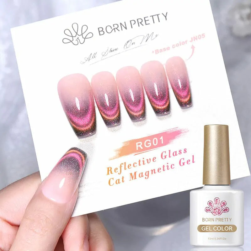Born Pretty Reflective Glass Cat Magnetic Gel Polish RG01 (10ml)