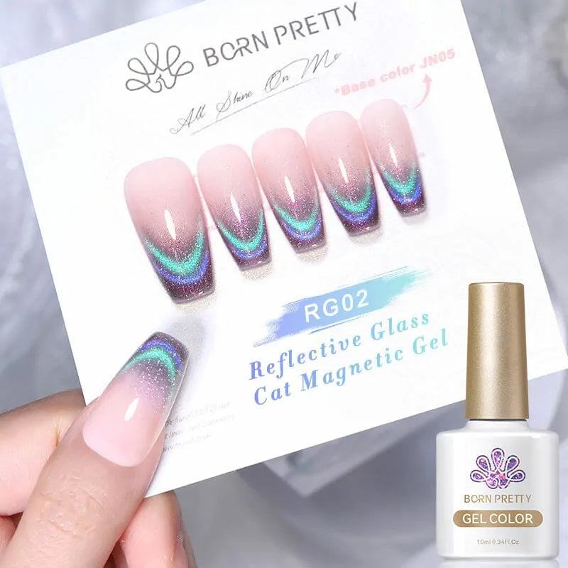 Born Pretty Reflective Glass Cat Magnetic Gel Polish RG02 (10ml)