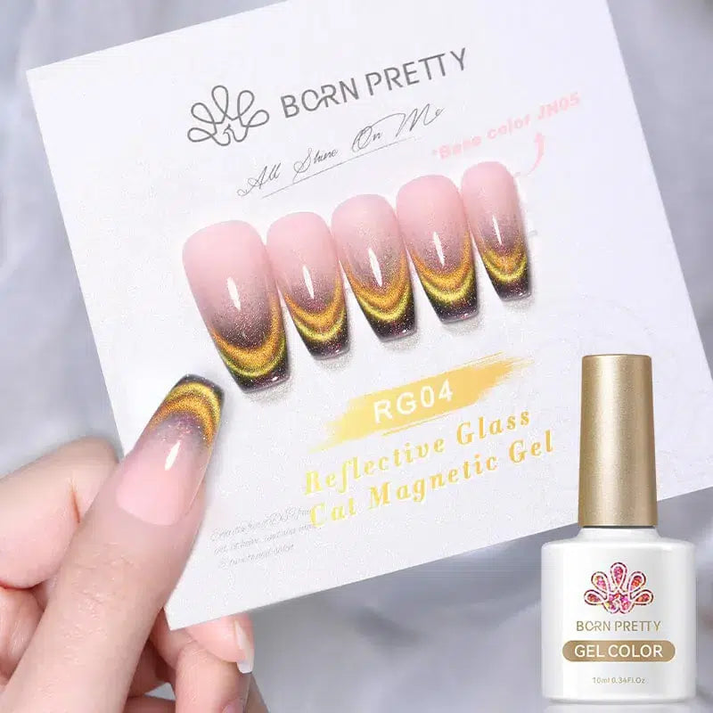 Born Pretty Reflective Glass Cat Magnetic Gel Polish RG04 (10ml)