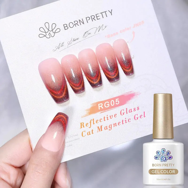 Born Pretty Reflective Glass Cat Magnetic Gel Polish RG05 (10ml)