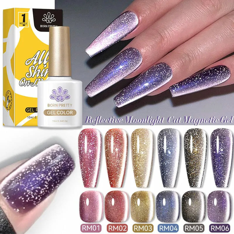 Born Pretty Reflective Moonlight Cat Magnetic Gel Polish RM06 (10ml)