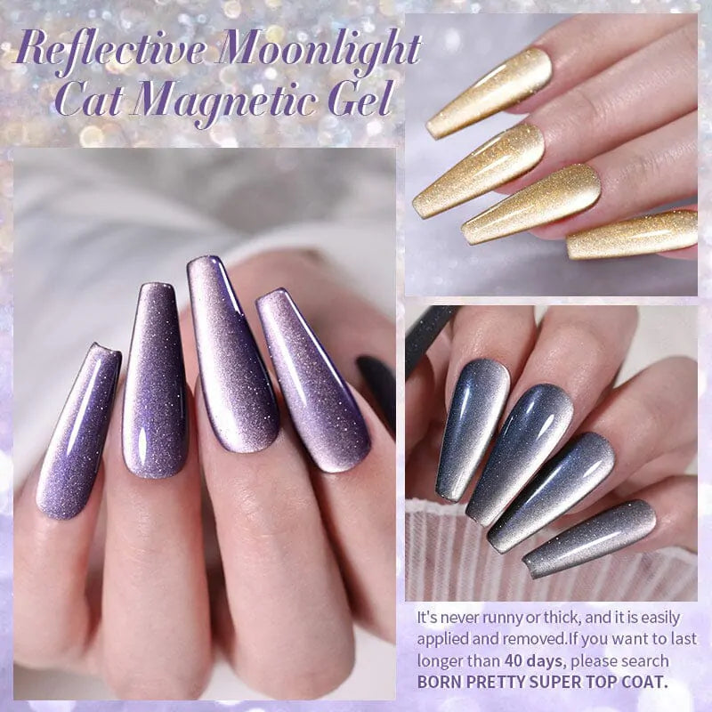 Born Pretty Reflective Moonlight Cat Magnetic Gel Polish RM06 (10ml)