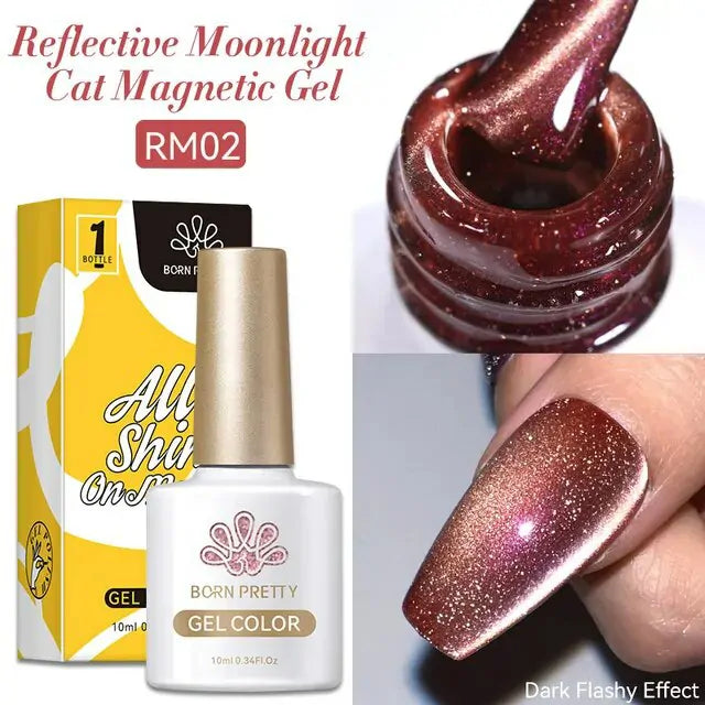 Born Pretty Reflective Moonlight Cat Magnetic Gel Polish RM02 (10ml)