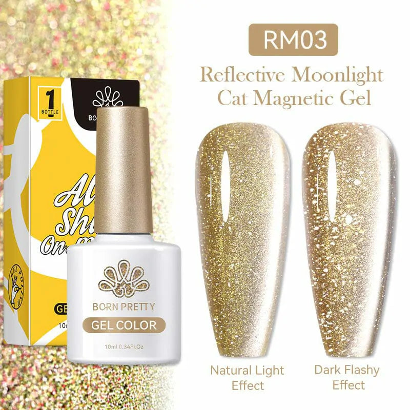 Born Pretty Reflective Moonlight Cat Magnetic Gel Polish RM03 (10ml)