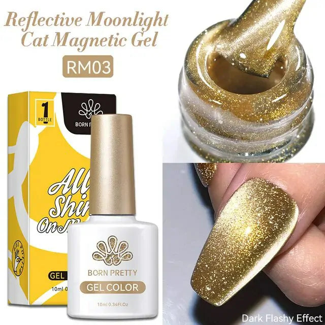Born Pretty Reflective Moonlight Cat Magnetic Gel Polish RM03 (10ml)