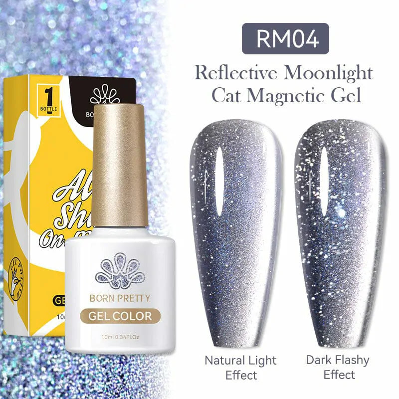 Born Pretty Reflective Moonlight Cat Magnetic Gel Polish RM04 (10ml)
