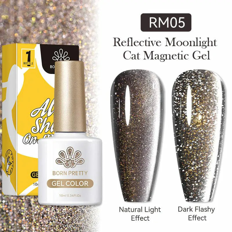 Born Pretty Reflective Moonlight Cat Magnetic Gel Polish RM05 (10ml)