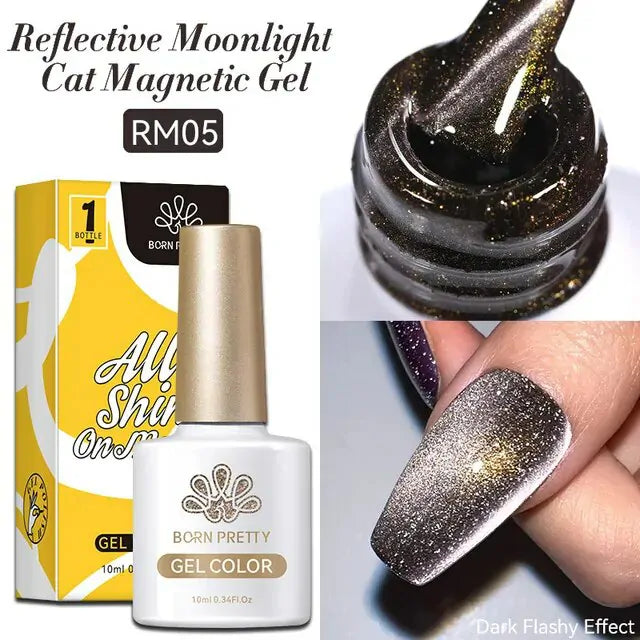 Born Pretty Reflective Moonlight Cat Magnetic Gel Polish RM05 (10ml)
