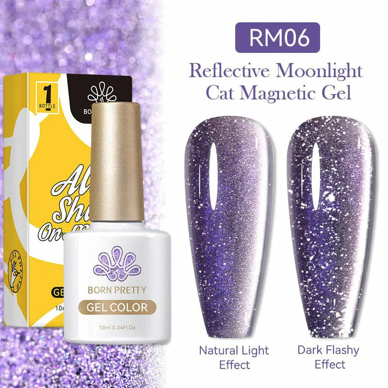 Born Pretty Reflective Moonlight Cat Magnetic Gel Polish RM06 (10ml)