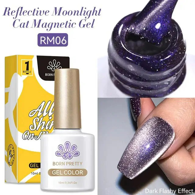 Born Pretty Reflective Moonlight Cat Magnetic Gel Polish RM06 (10ml)
