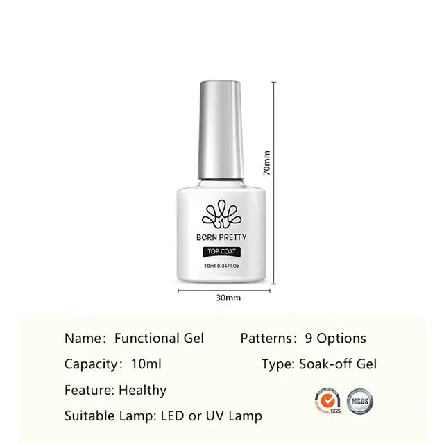 Born Pretty Rubber Top Coat (10ml)