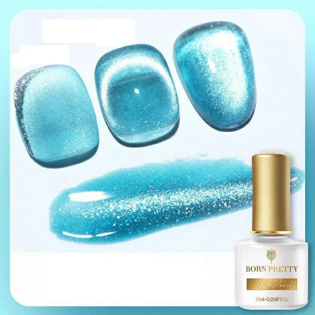 Born Pretty Sea Blue Cat Magnetic Gel Nail Polish SB07 (7ml)