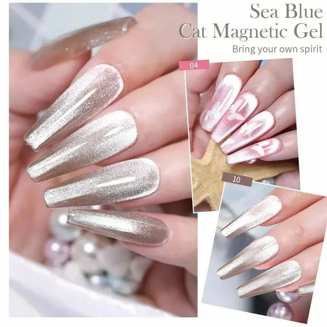 Born Pretty Sea Blue Cat Magnetic Gel Polish SB18 (10ml)