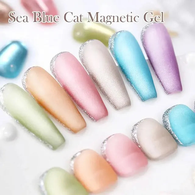 Born Pretty Sea Blue Cat Magnetic Gel Polish SB18 (10ml)