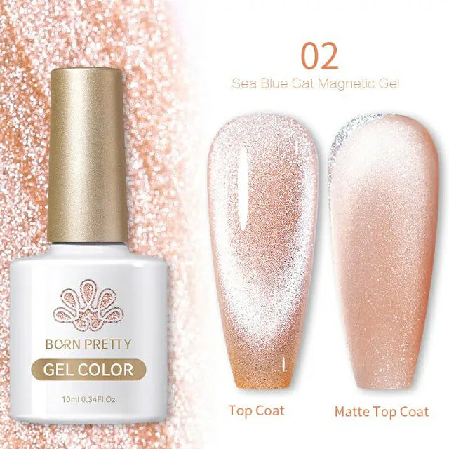 Born Pretty Sea Blue Cat Magnetic Gel Polish SB02 (10ml)