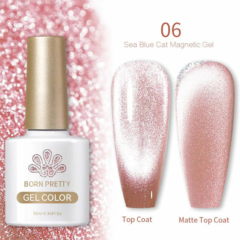 Born Pretty Sea Blue Cat Magnetic Gel Polish SB06 (10ml)