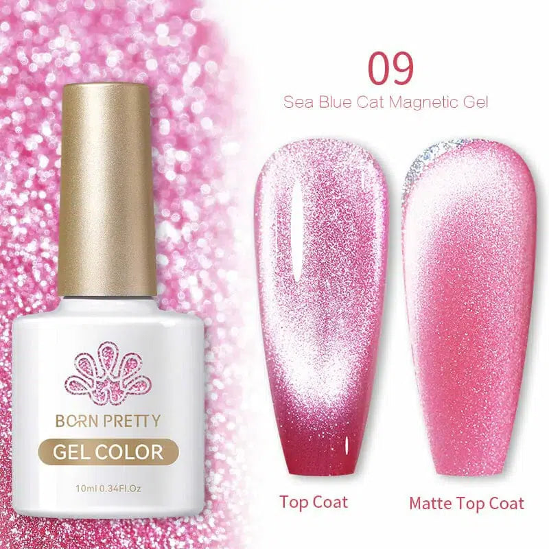 Born Pretty Sea Blue Cat Magnetic Gel Polish SB09 (10ml)