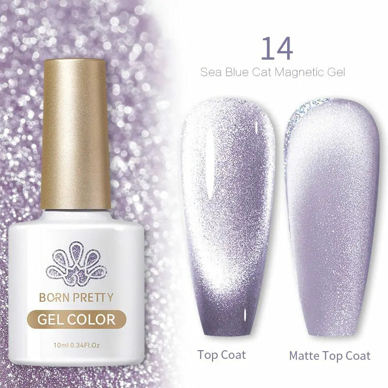 Born Pretty Sea Blue Cat Magnetic Gel Polish SB14 (10ml)
