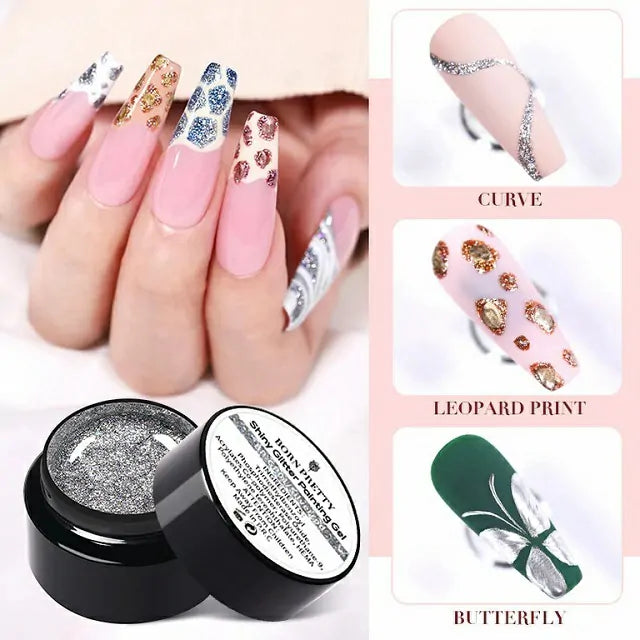 Born Pretty Shiny Glitter Darksword Painting Gel GP02 (5ml)