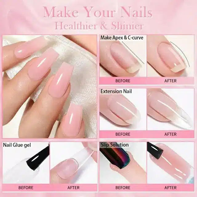 Born Pretty Silky White Series 10 In 1 Nail Glue Gel (10ml)