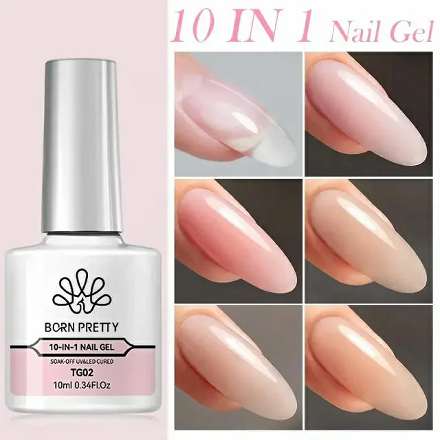Born Pretty Silky White Series 10 In 1 Nail Glue Gel (10ml)