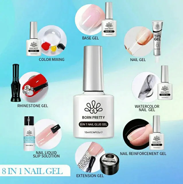 Born Pretty 8-in-1 Nail Glue Gel (10ml)