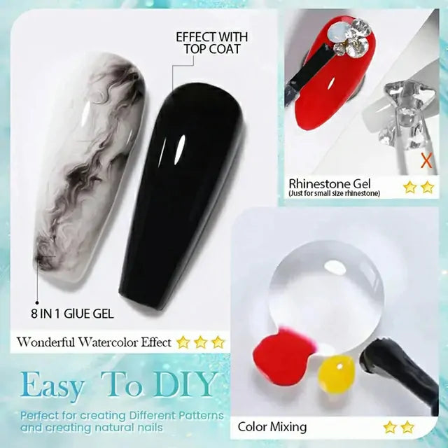 Born Pretty 8-in-1 Nail Glue Gel (10ml)