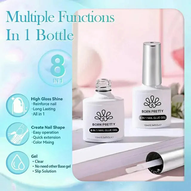 Born Pretty 8-in-1 Nail Glue Gel (10ml)