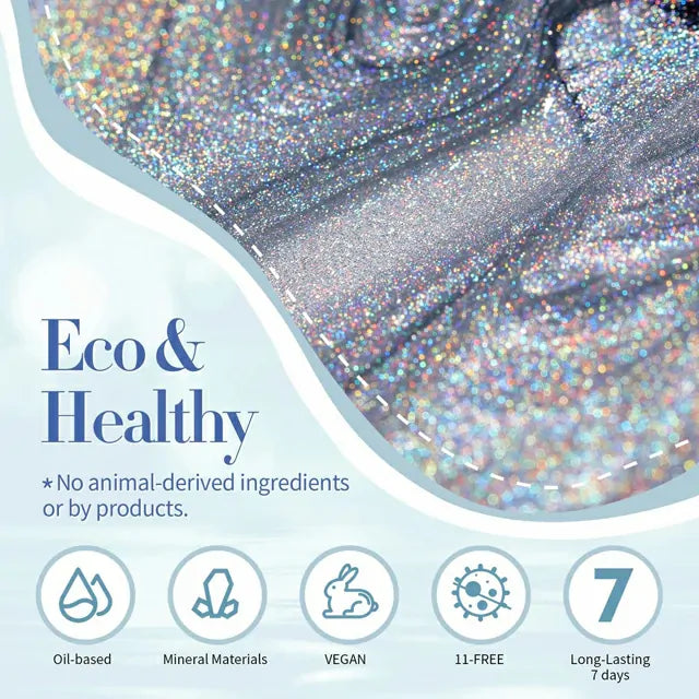 Born Pretty Silver Iridescent Nail Polish (10ml)
