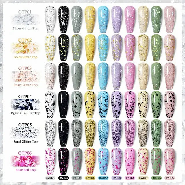 Born Pretty Sparkly Sequins Glitter Top Coat (7ml)
