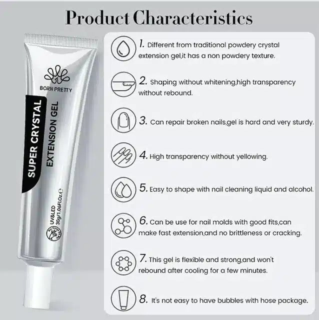 Born Pretty Super Crystal Extension Gel (30gm)