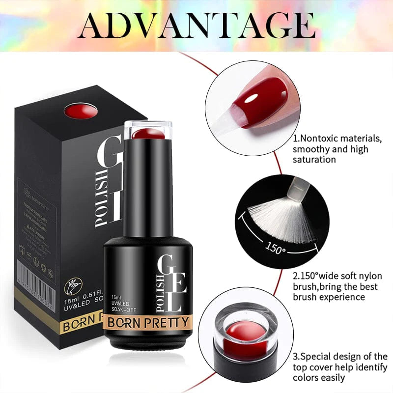 Born Pretty Transparent Jelly Gel Polish BG087 (15ml)
