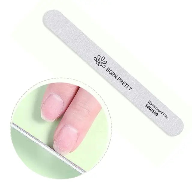 Born Pretty Waterproof Nail File For Natural Nails 100/180 Grit (S-1)