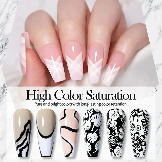 Born Pretty White Lotus Stamping Gel (8ml)